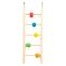 Hračka DUVO+ Vtáči drevený rebrík s korálkami 23cm