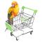 Hračka pre papagáje - Mini nákupný vozík
